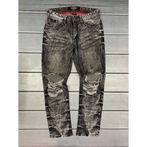 Switch Remarkable Distressed Jeans Mens 32x30 Acid‎ Wash Grunge Slim Straight